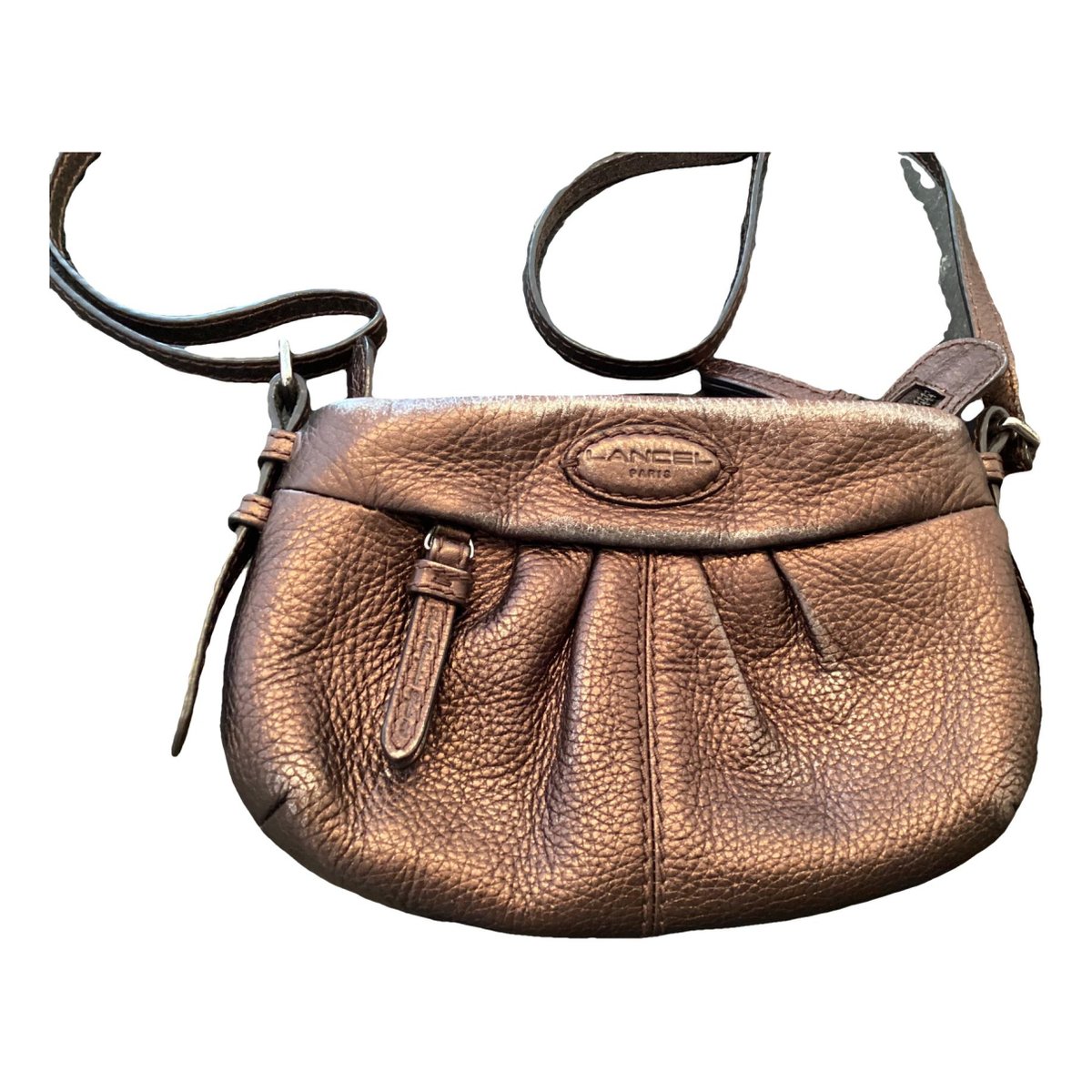 Gousset leather crossbody bag