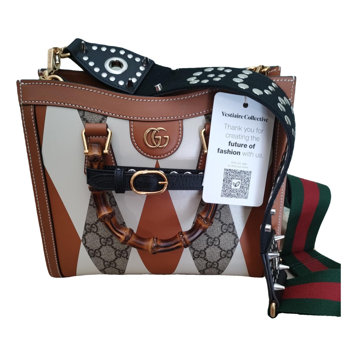 Diana Bamboo leather tote