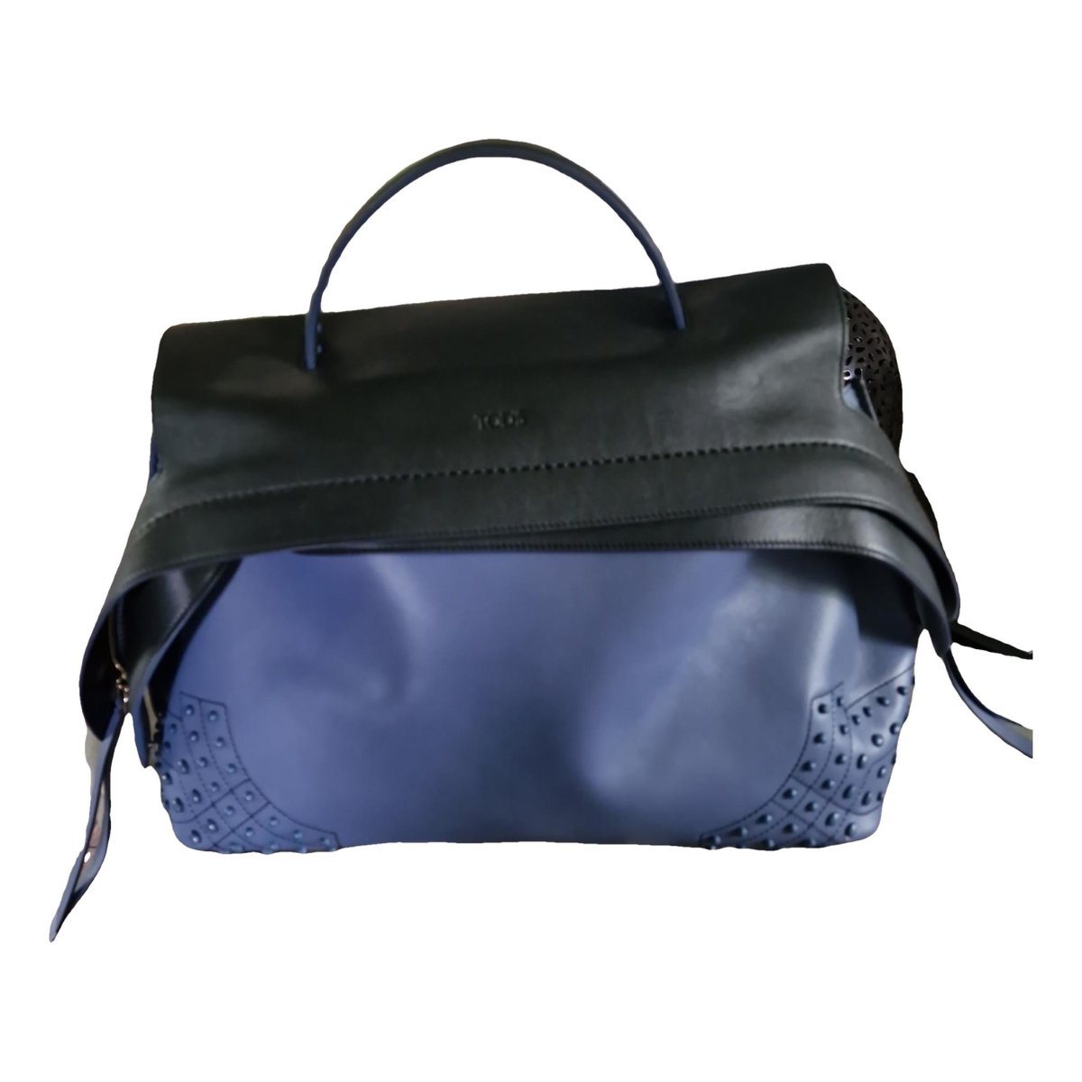 Wave leather handbag