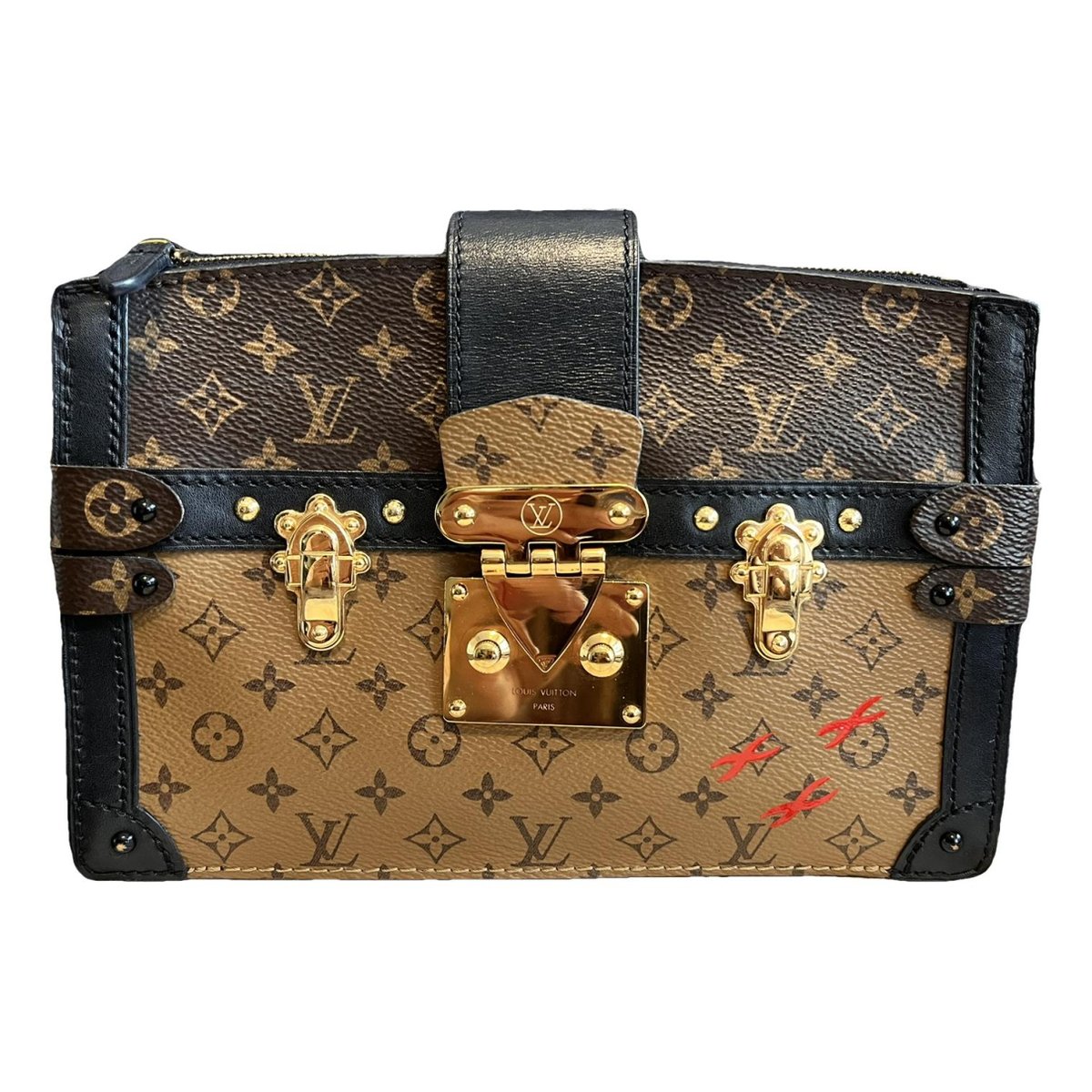 Pochette Trunk leather handbag