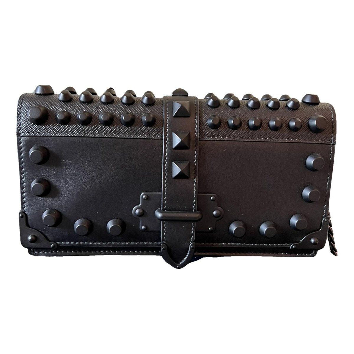 Cahier leather clutch bag
