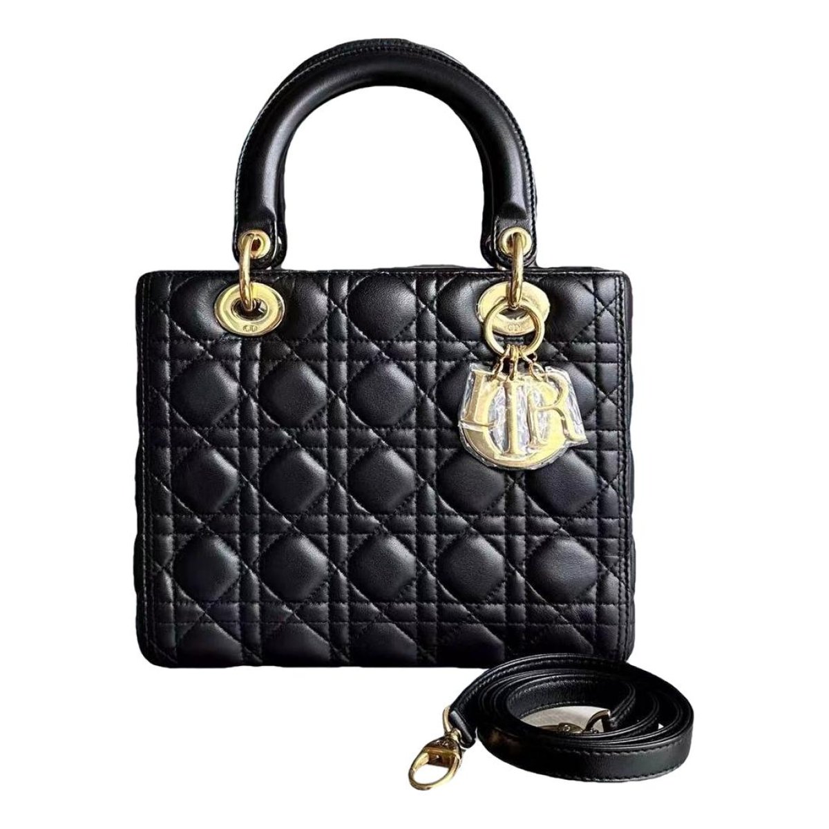 Lady Dior leather handbag