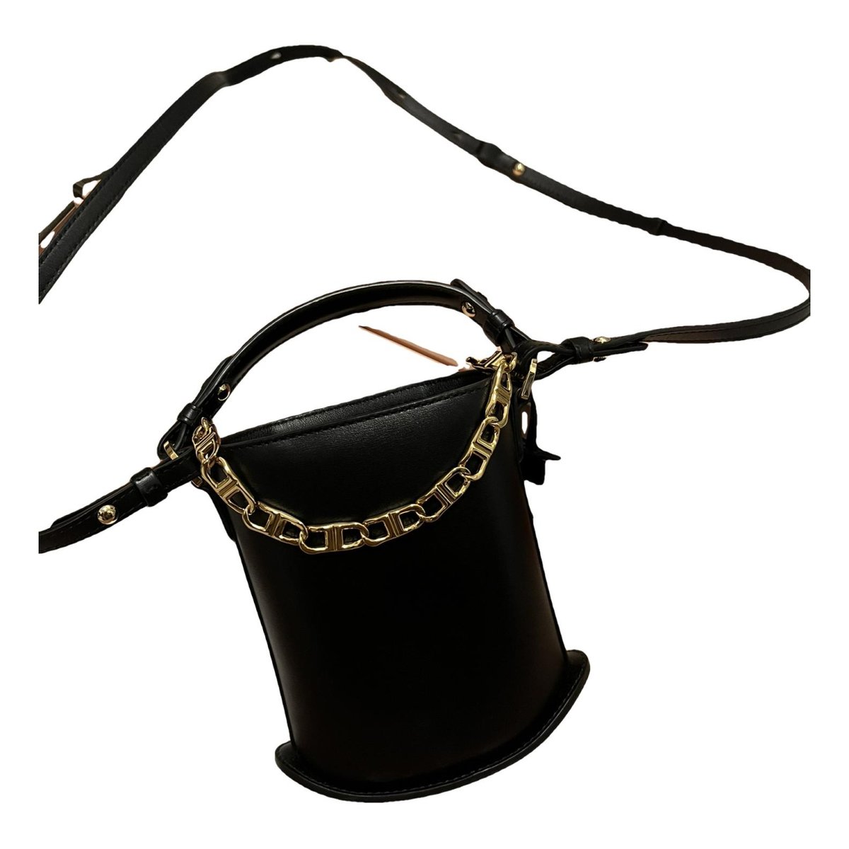 Pin leather handbag