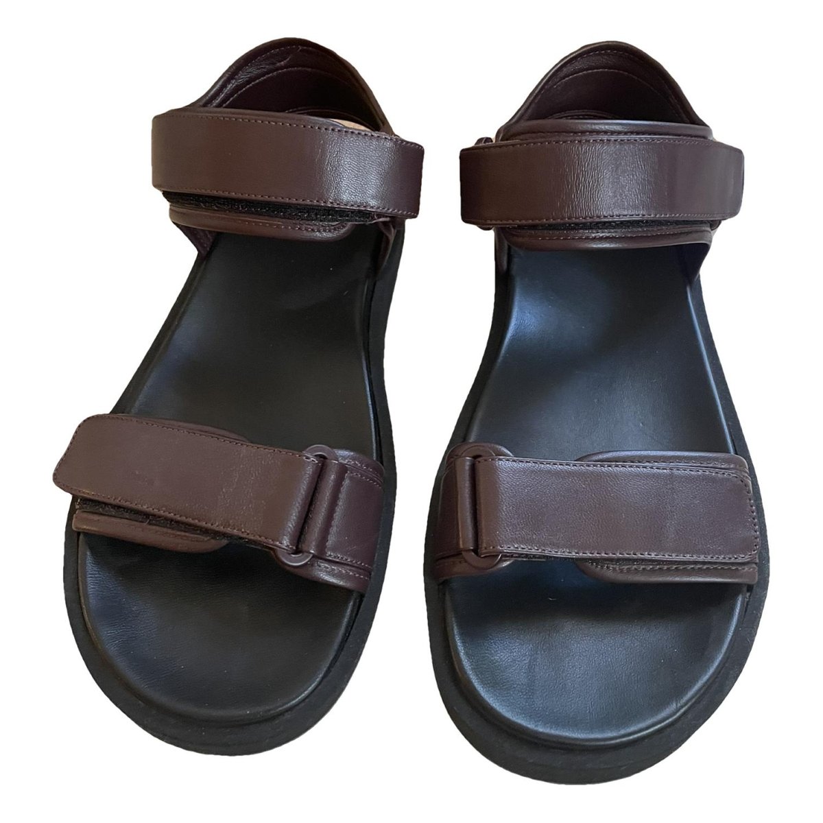 Hook And Loop leather sandal
