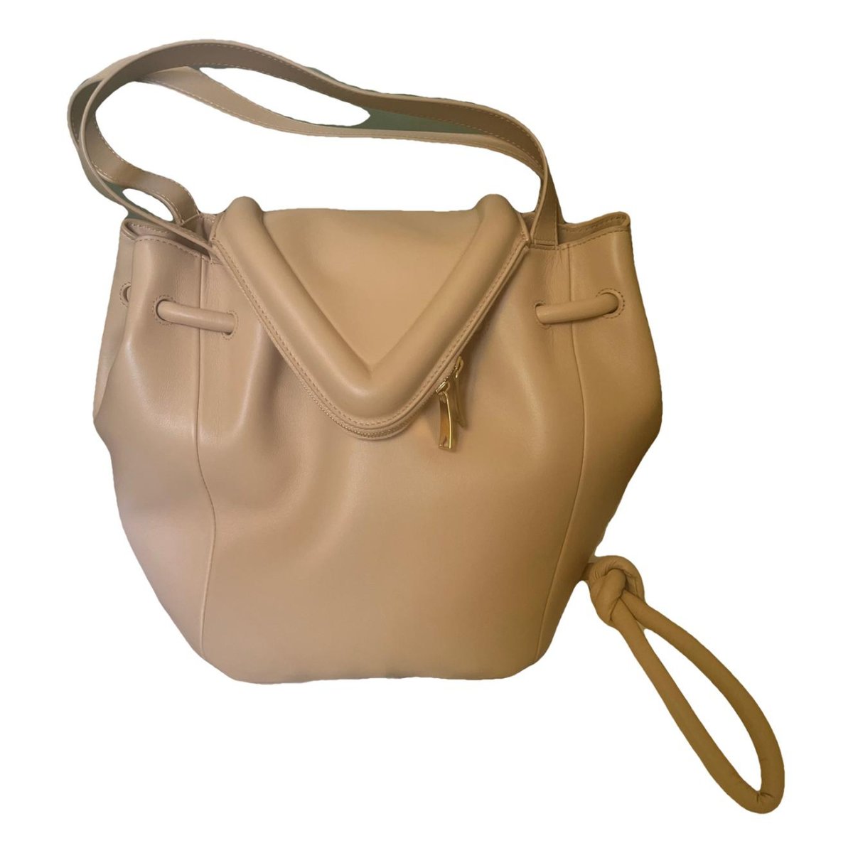 Beak leather crossbody bag