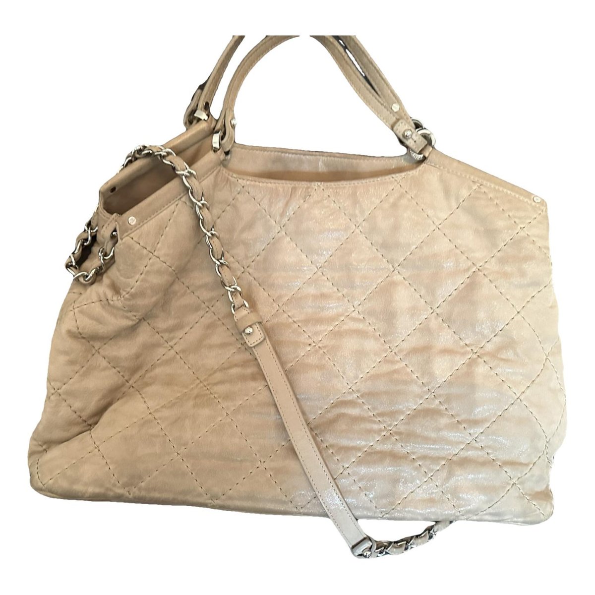 Grand shopping leather tote