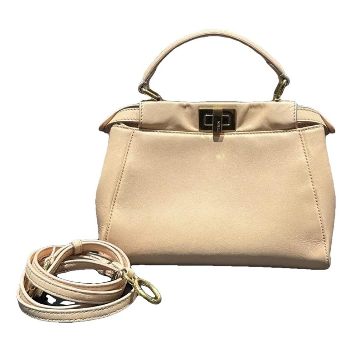 Peekaboo leather handbag