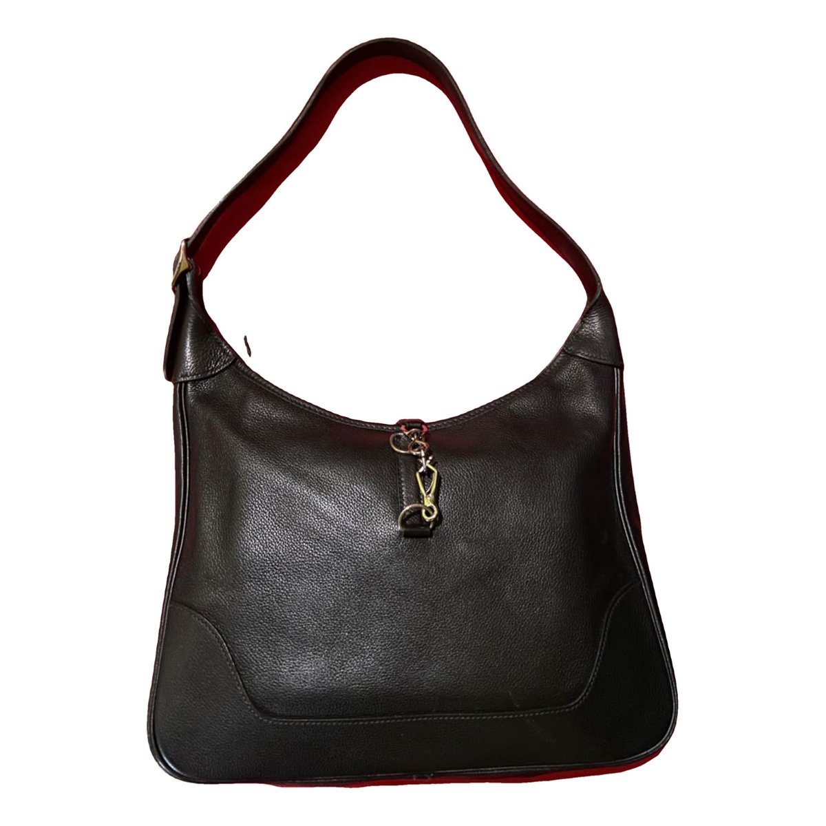 Trim leather handbag