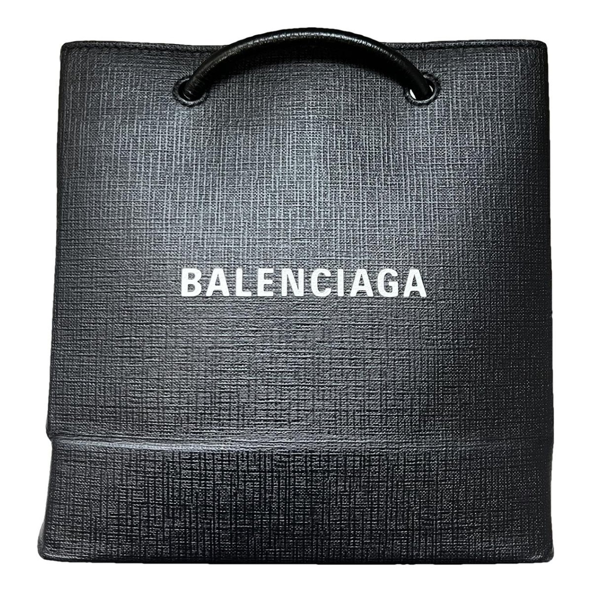 Plastic bag shooper pony-style calfskin handbag