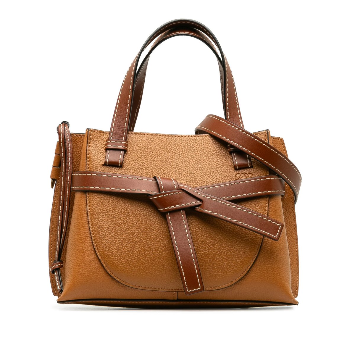 Gate Top Handle leather crossbody bag