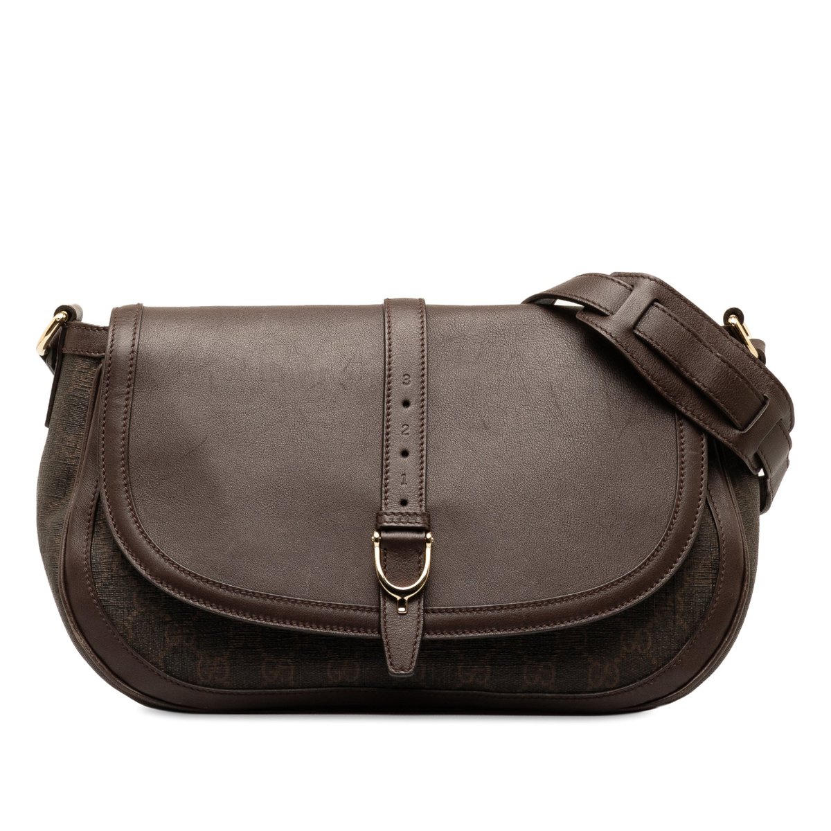 Stirrup leather crossbody bag