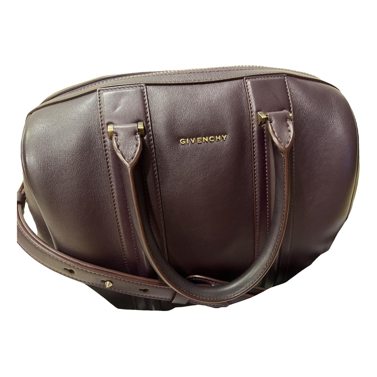 Lucrezia leather bowling bag