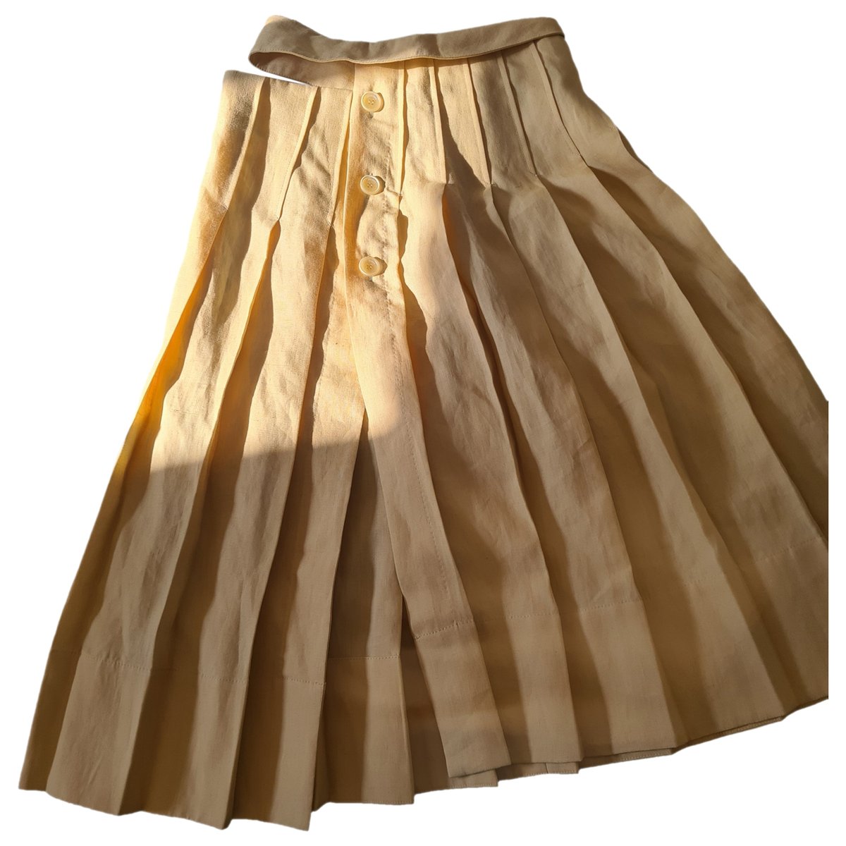 L'Amour d'un Gitan linen mid-length skirt