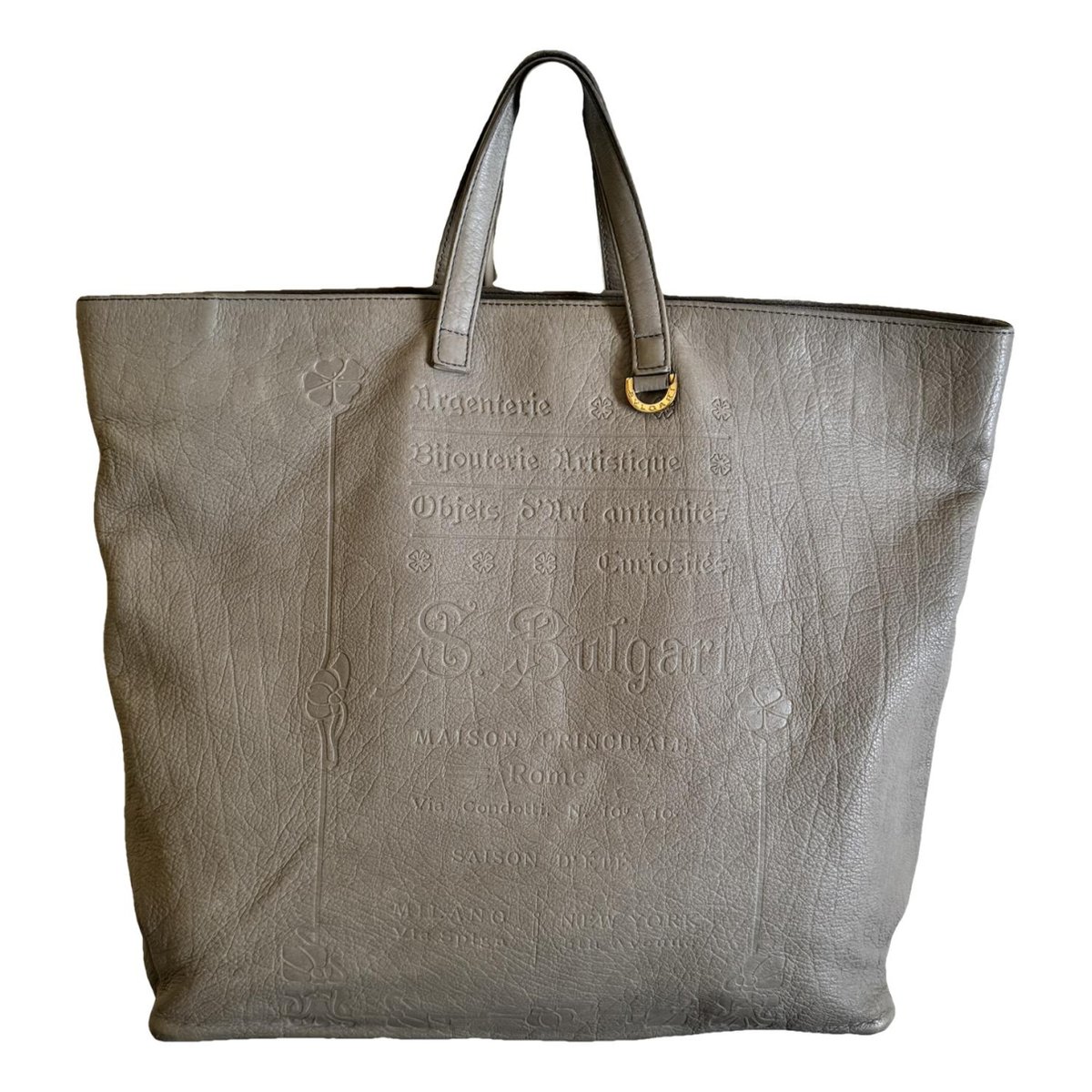 Bulgari leather handbag