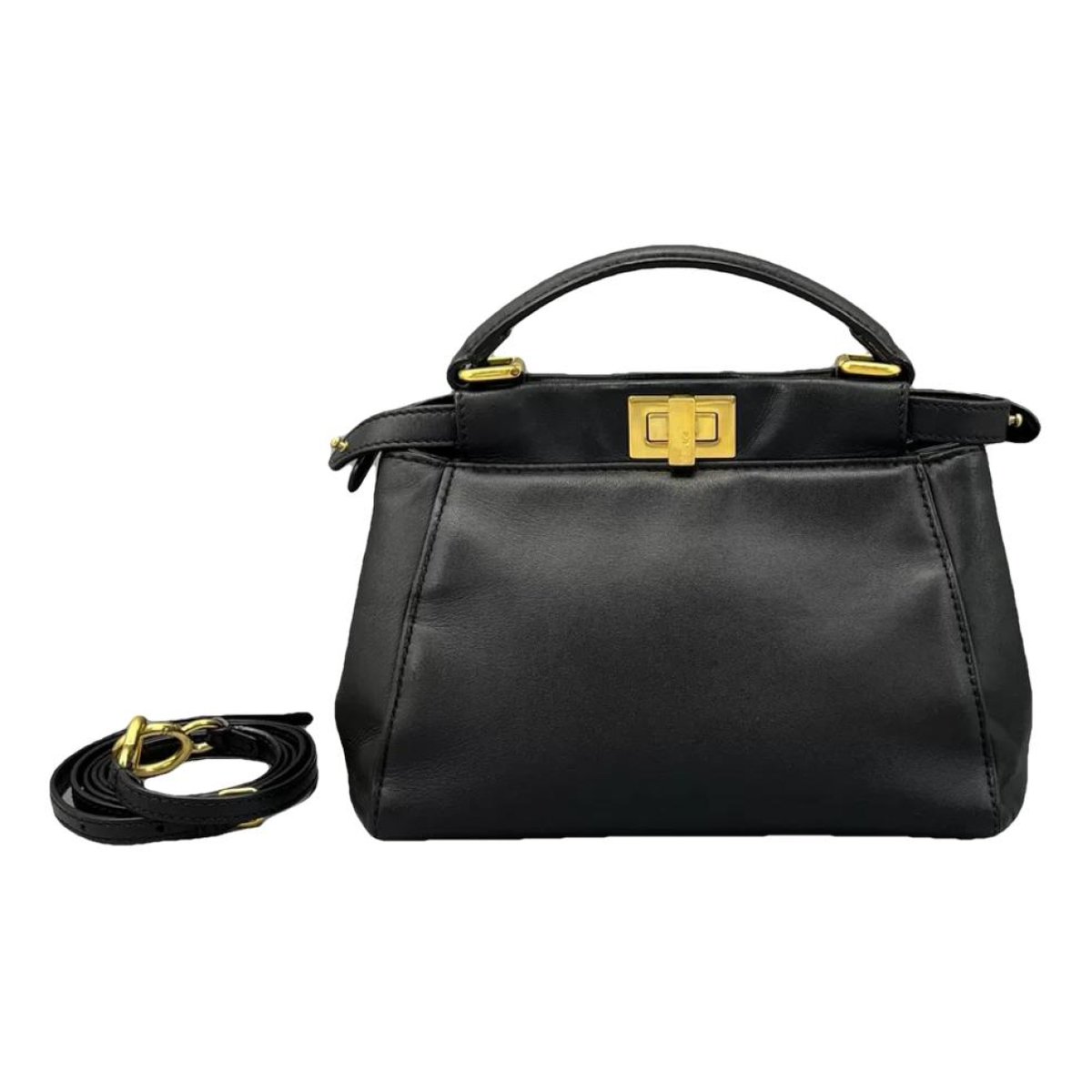 Peekaboo leather handbag