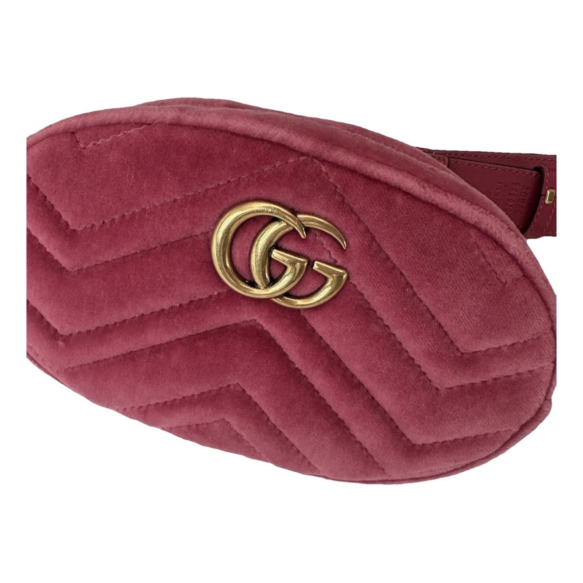 GG Marmont Oval velvet handbag