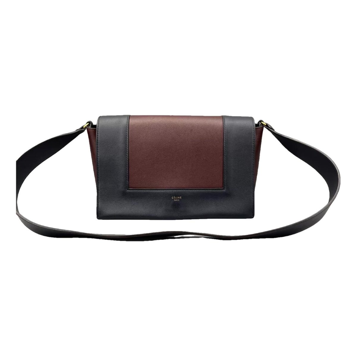 Frame leather handbag