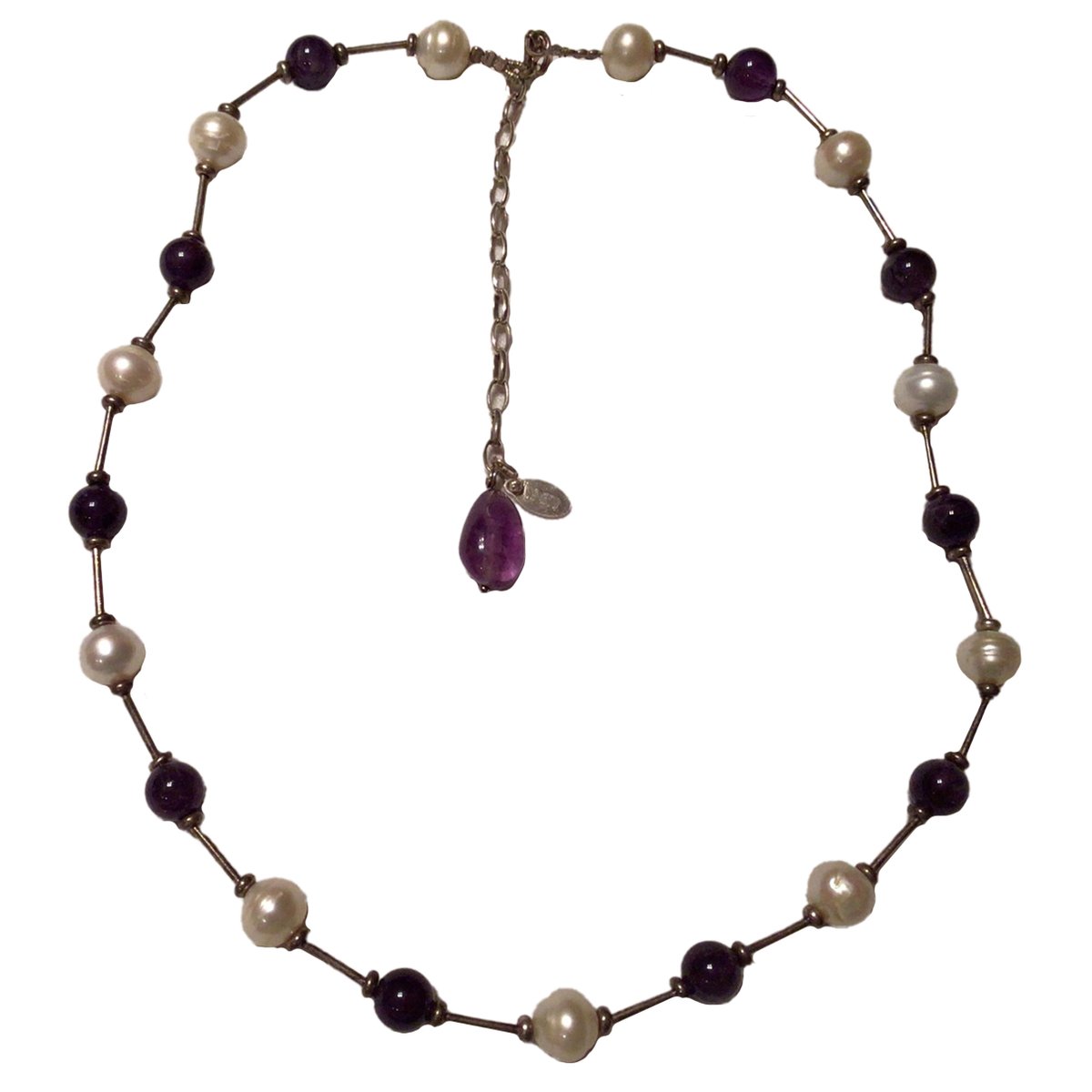 Améthyste silver necklace