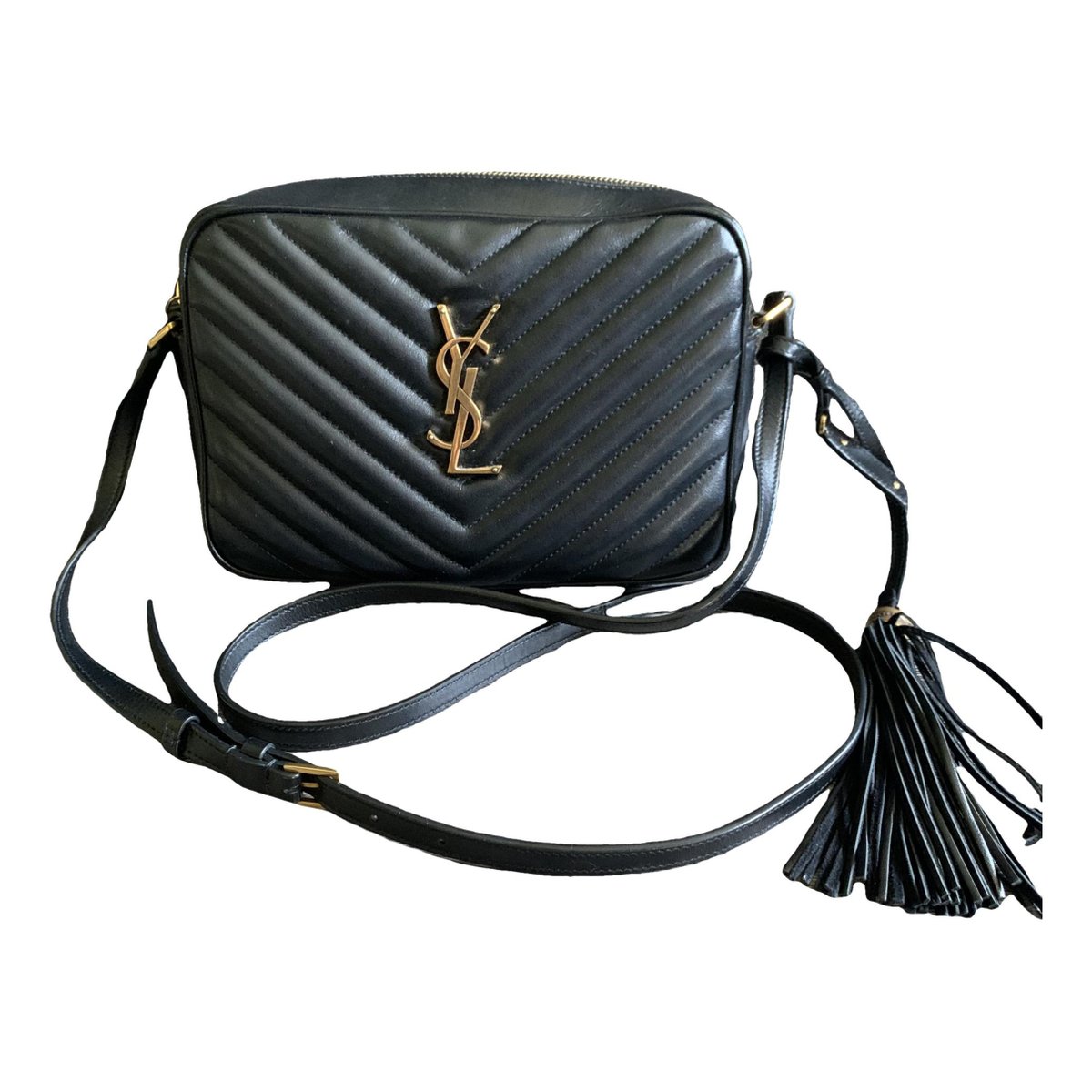 Camera Lou leather crossbody bag