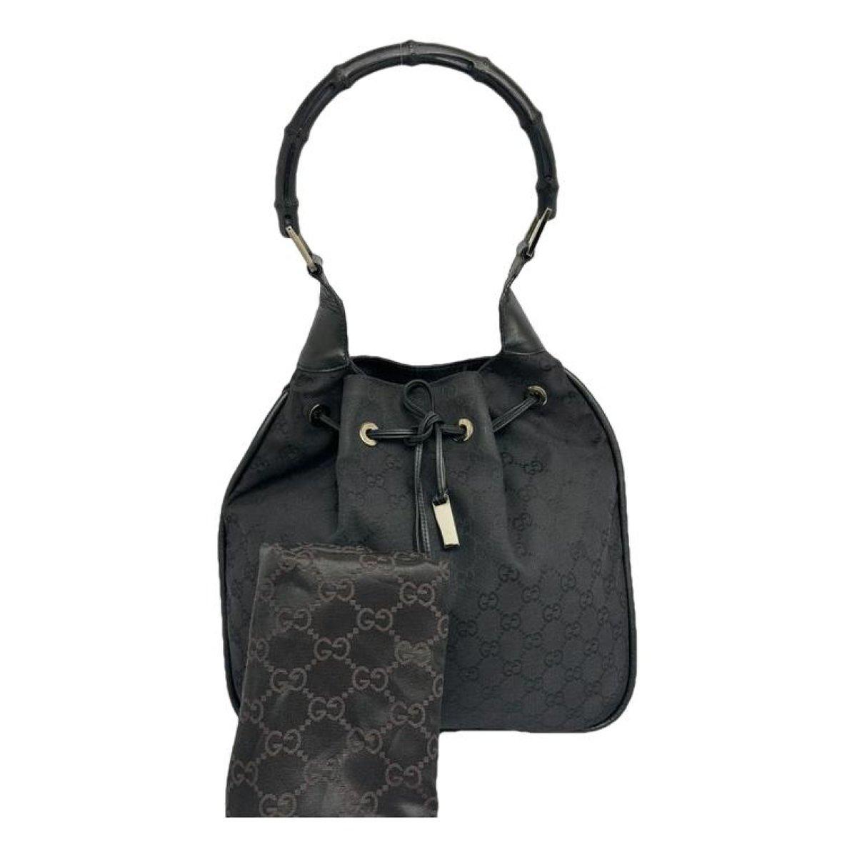 Vintage Bamboo Hobo cloth handbag