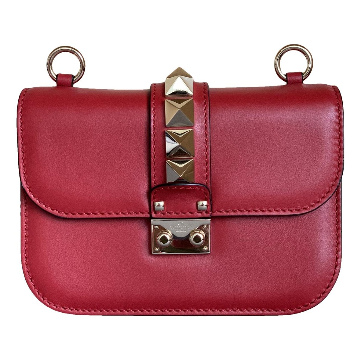 Glam Lock leather crossbody bag