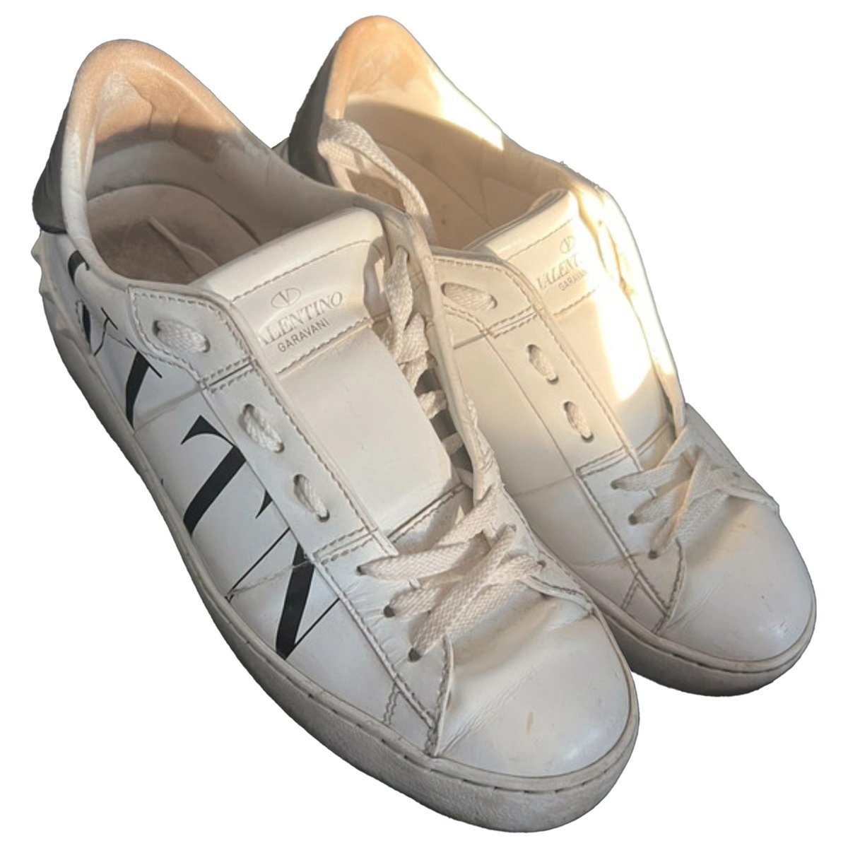 Open VLTN leather trainers