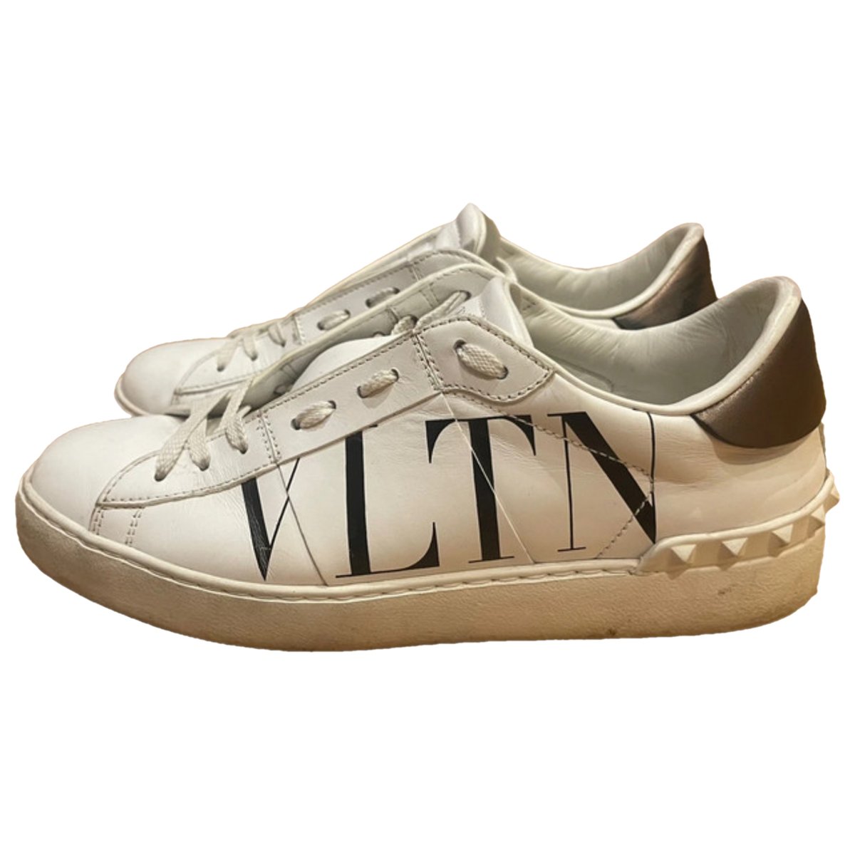 Open VLTN leather trainers