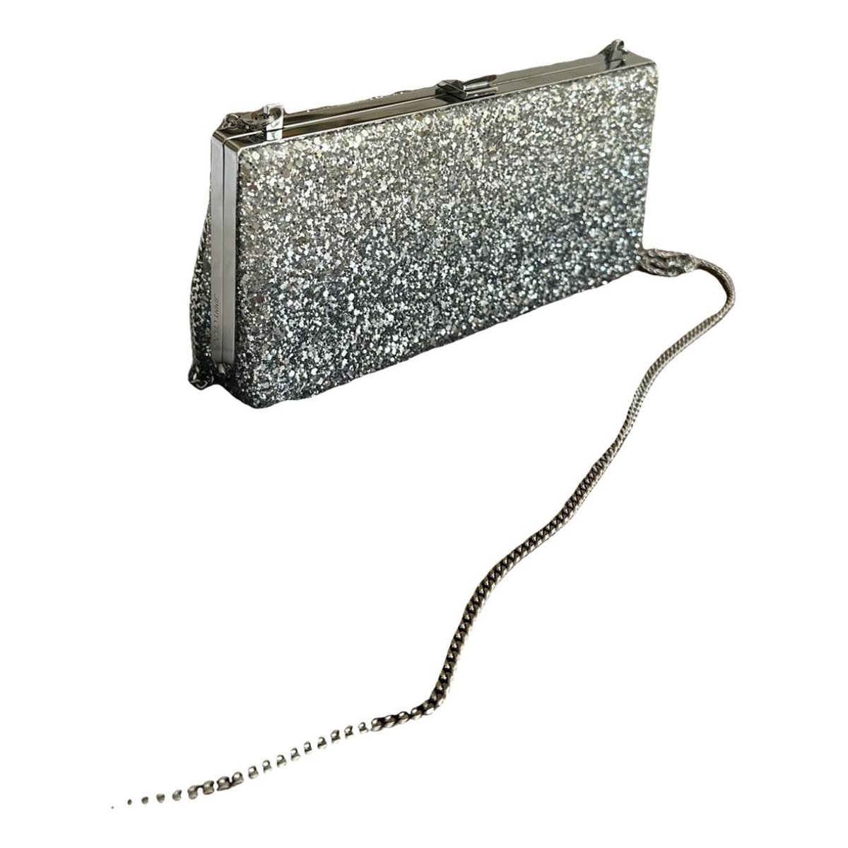 Celeste glitter clutch bag