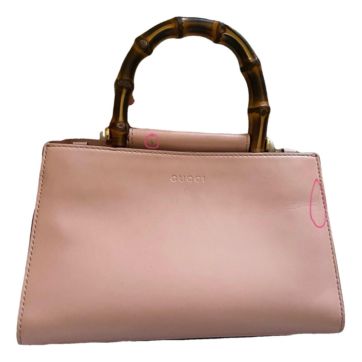 Nymphaea leather crossbody bag