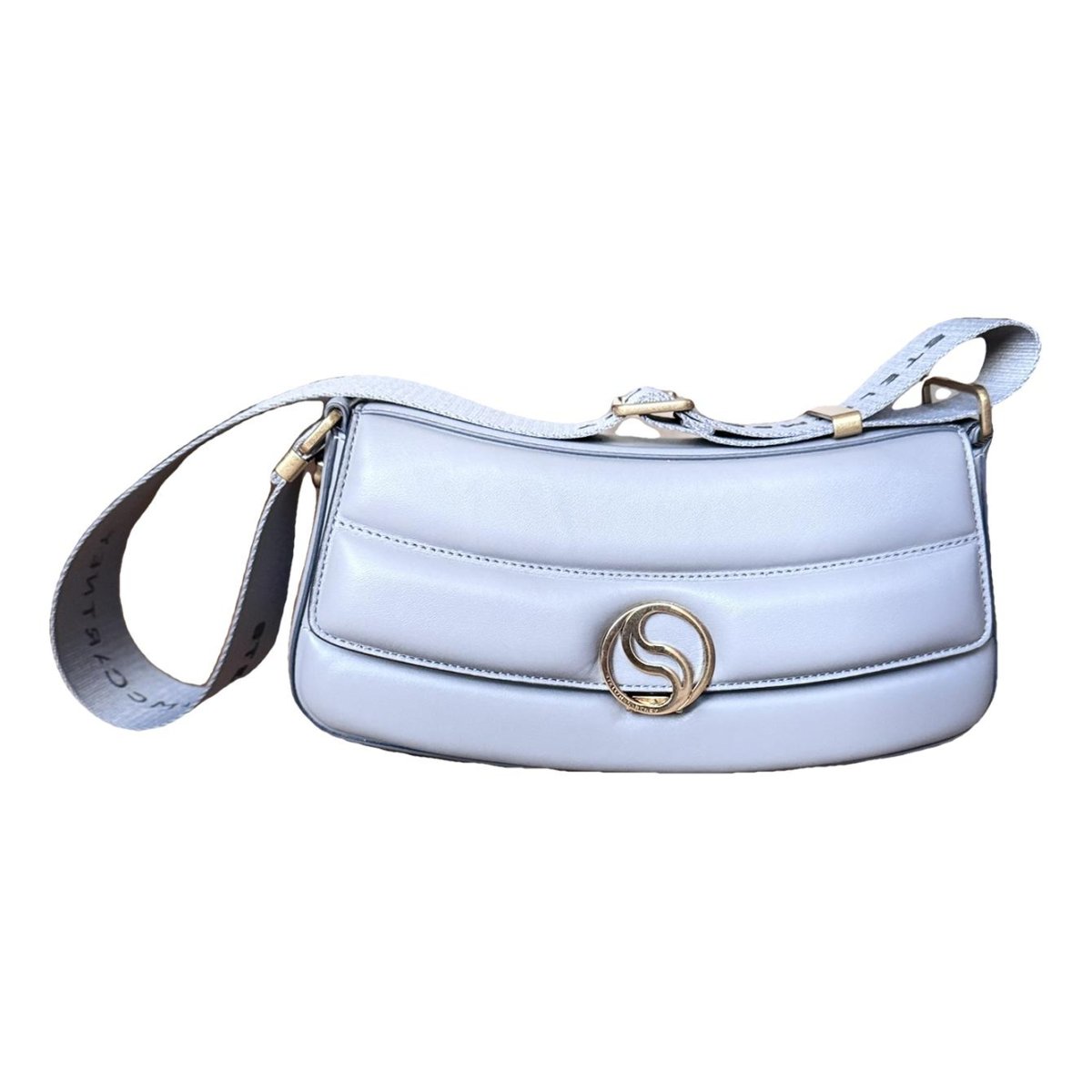 Logo leather handbag