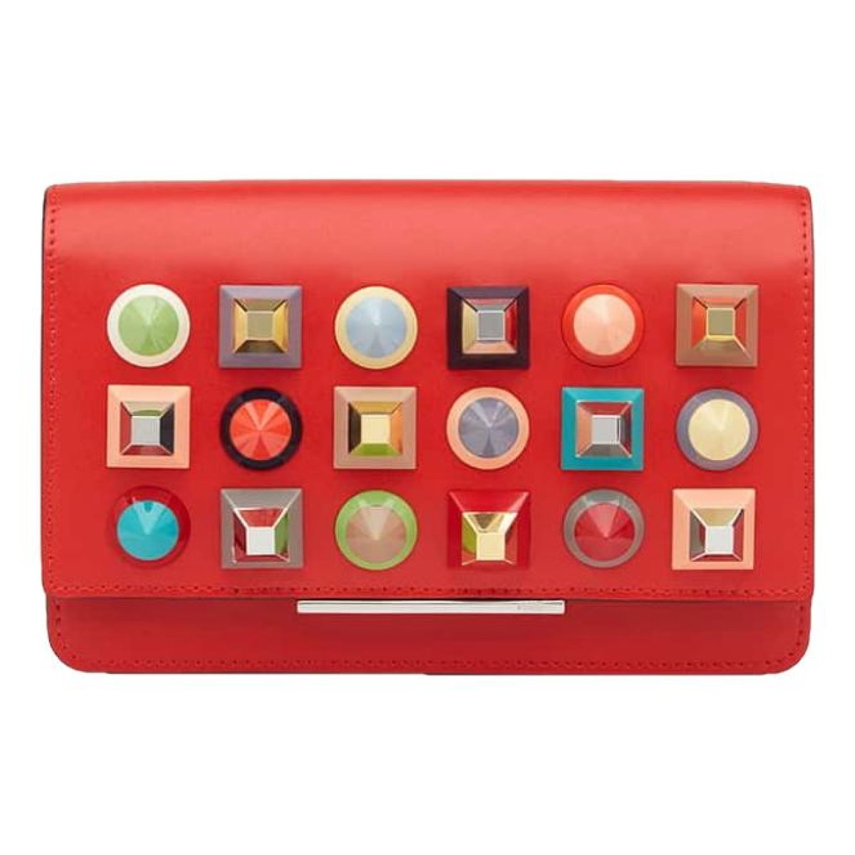 Wallet On Chain leather crossbody bag
