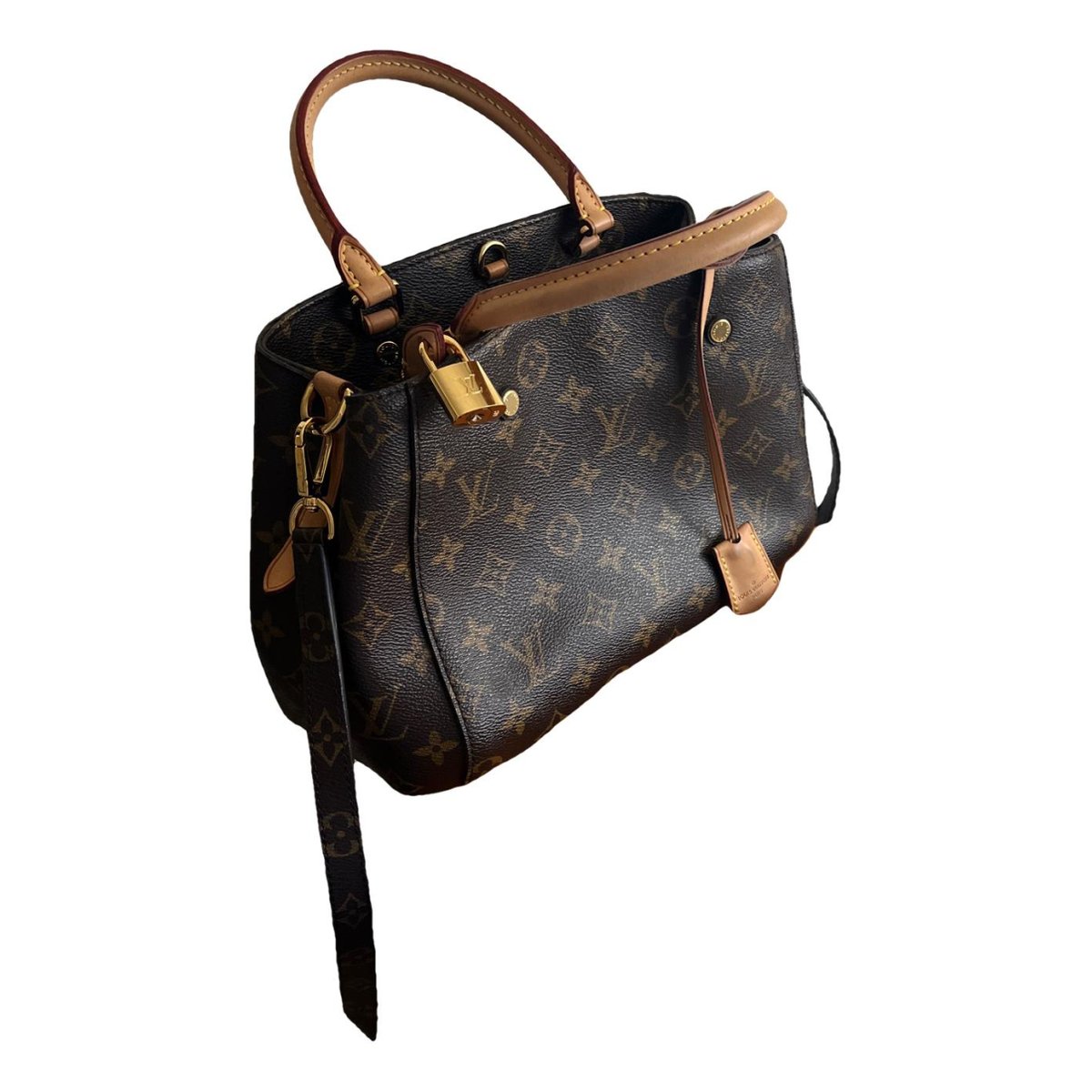 Loop leather handbag