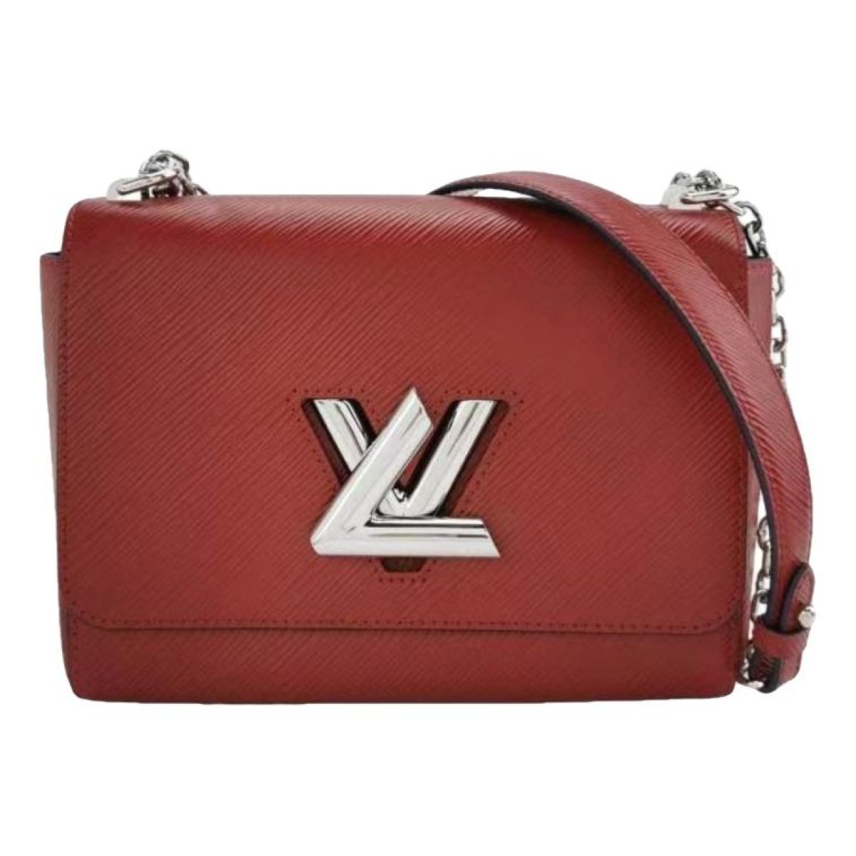 Twist leather handbag