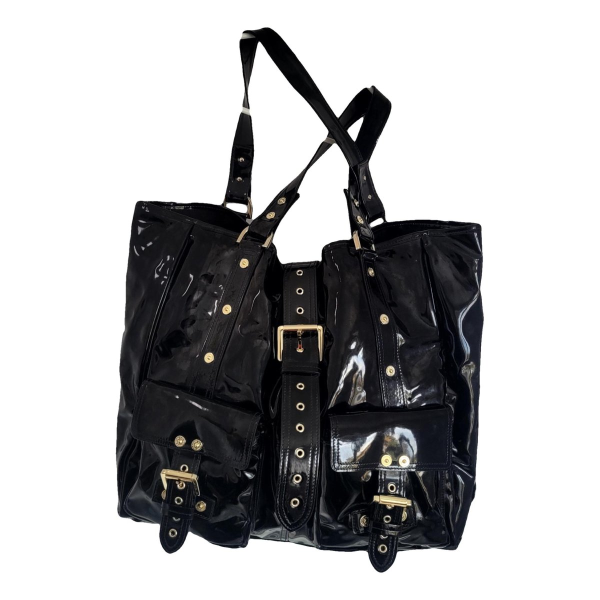 Roxanne patent leather tote