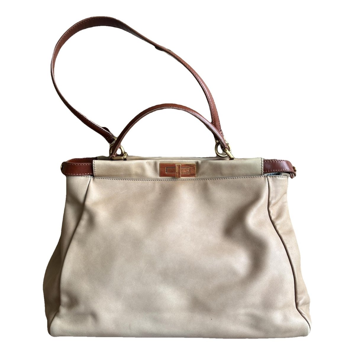 Peekaboo leather handbag