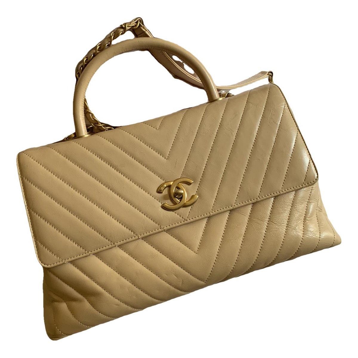 Coco Handle leather handbag