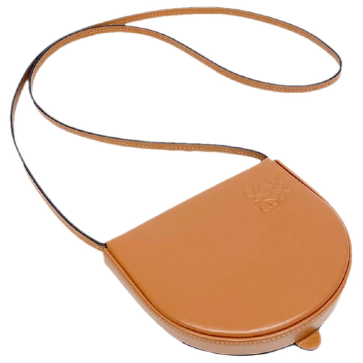 Heel leather handbag