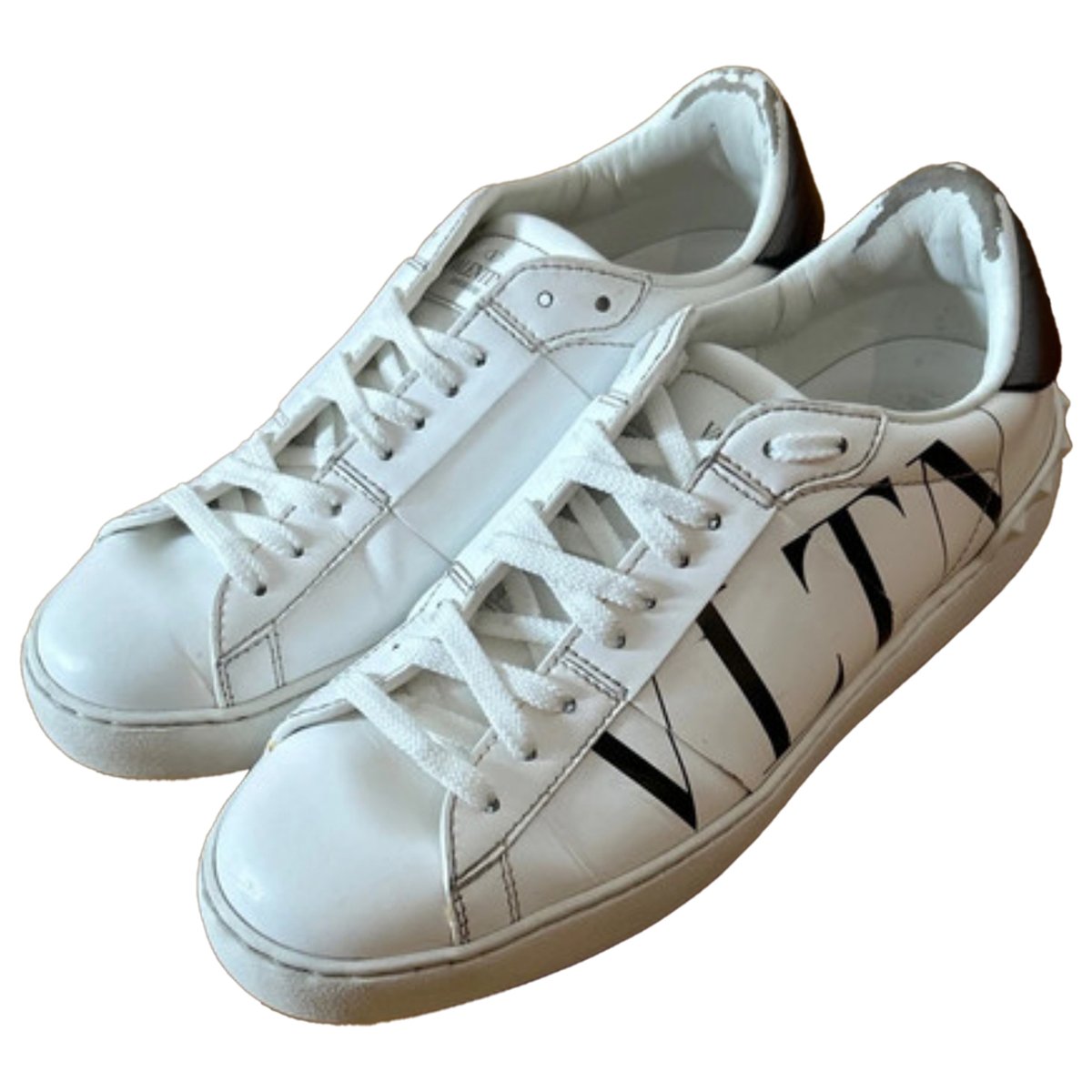 Open VLTN leather trainers
