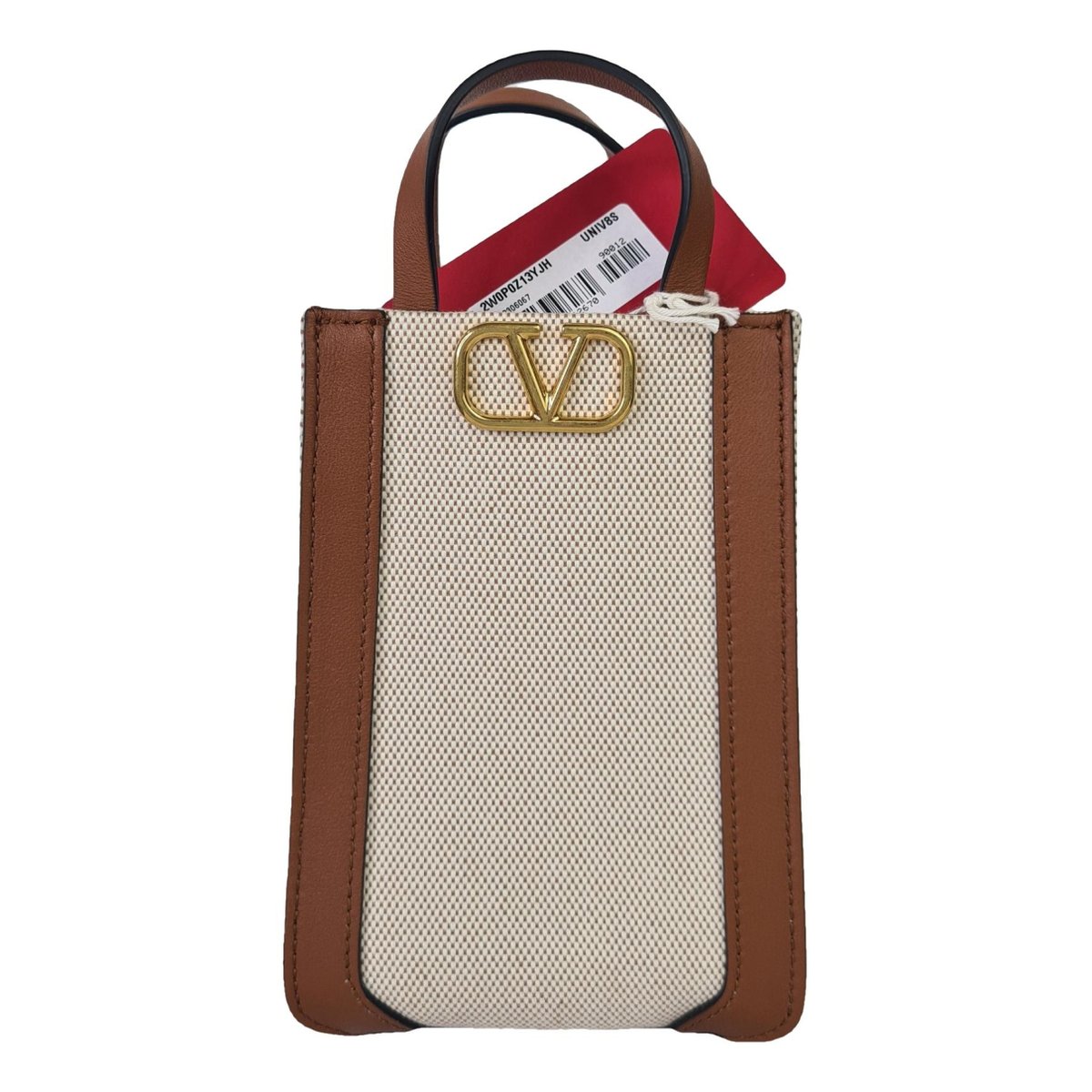 VLogo leather crossbody bag