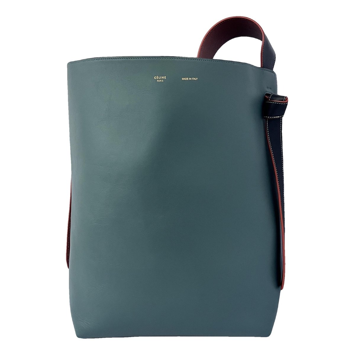 Twisted leather tote