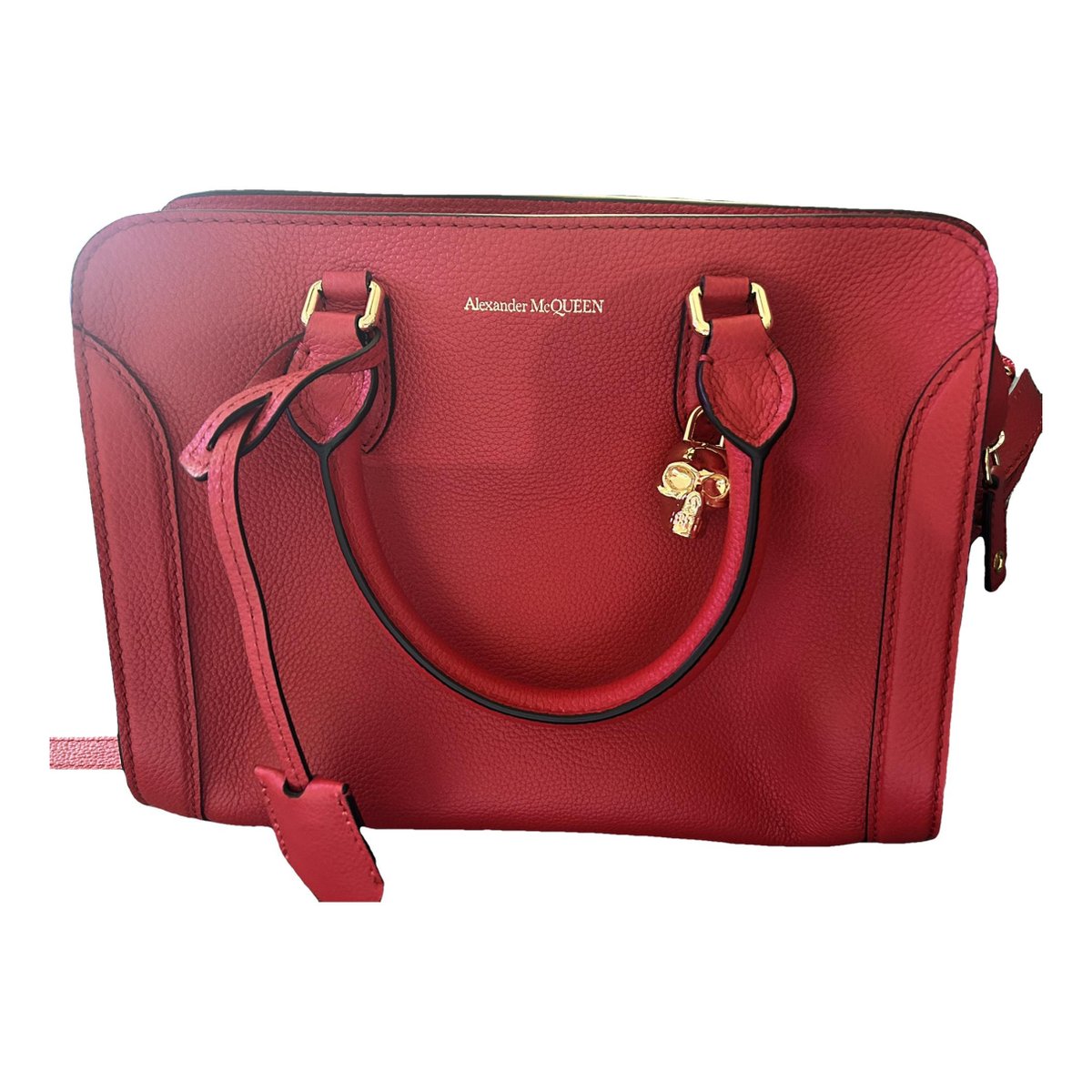 Zippé leather handbag