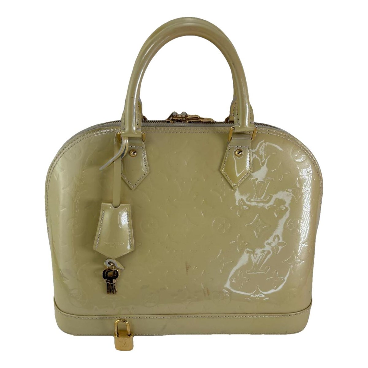 Alma patent leather satchel