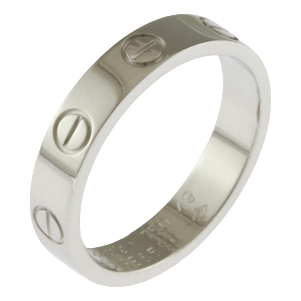 Love white gold ring