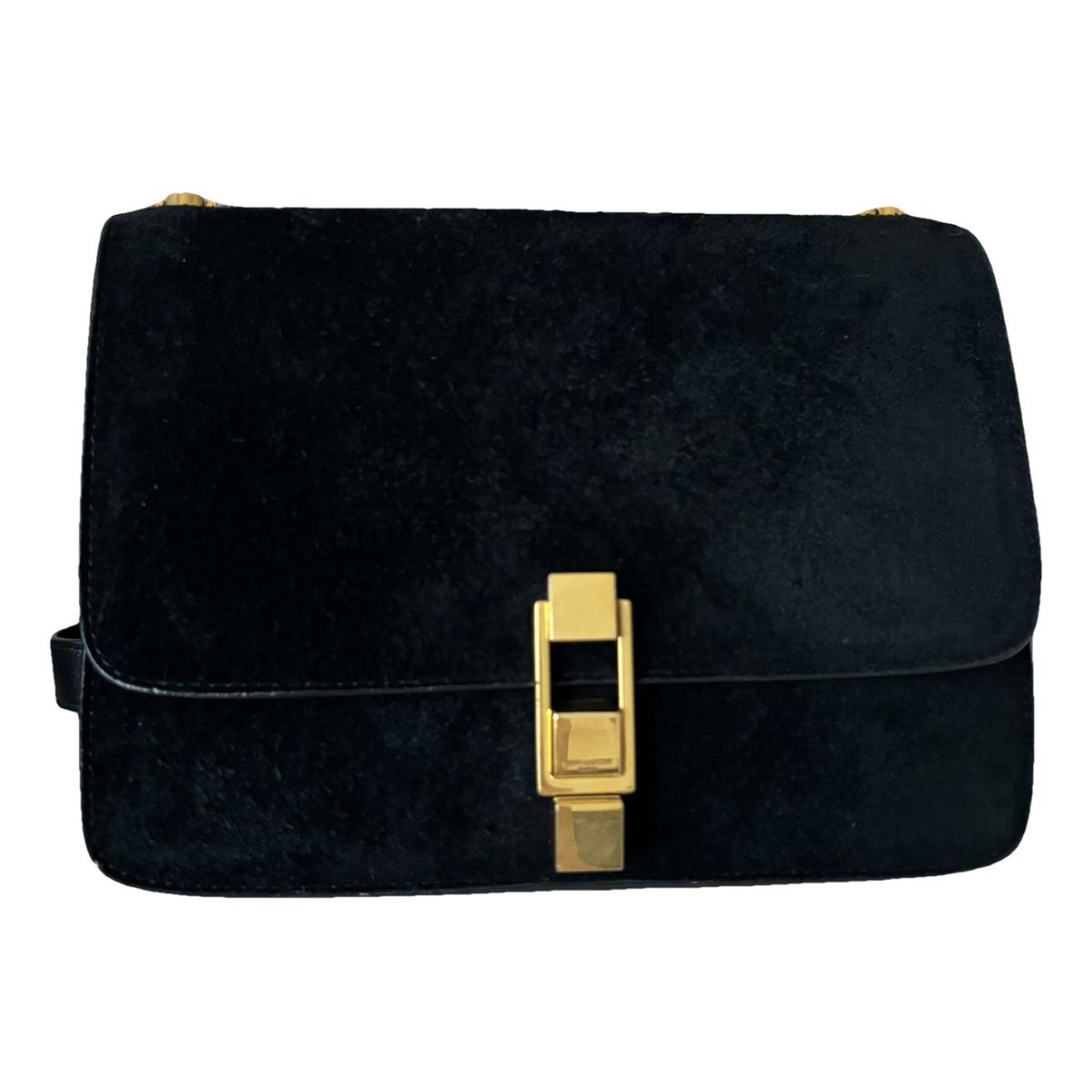 Carré velvet crossbody bag