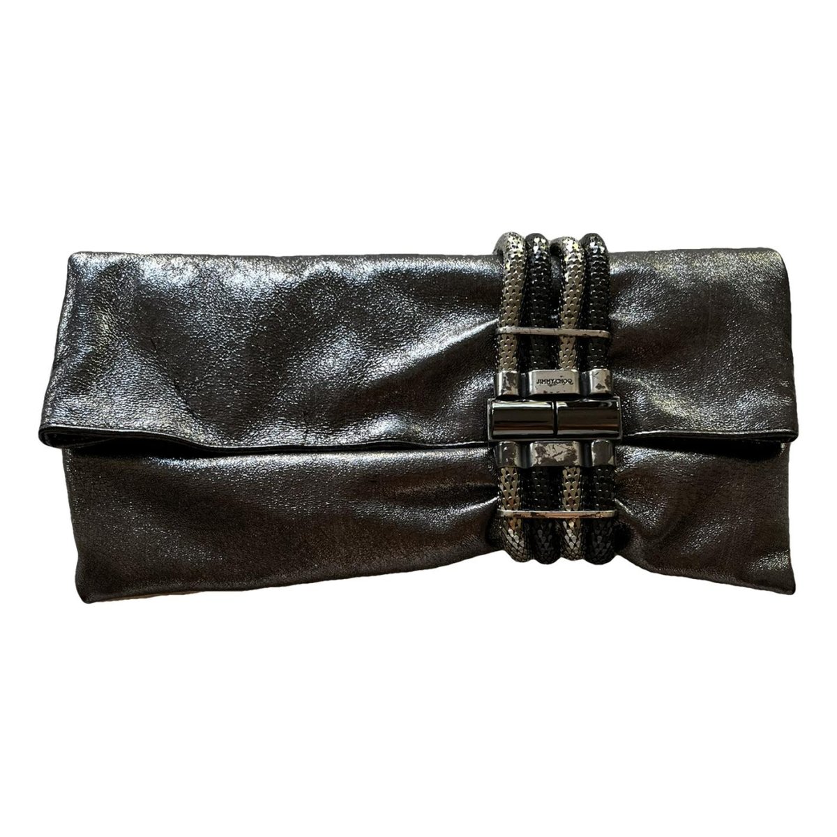 Chandra leather clutch bag