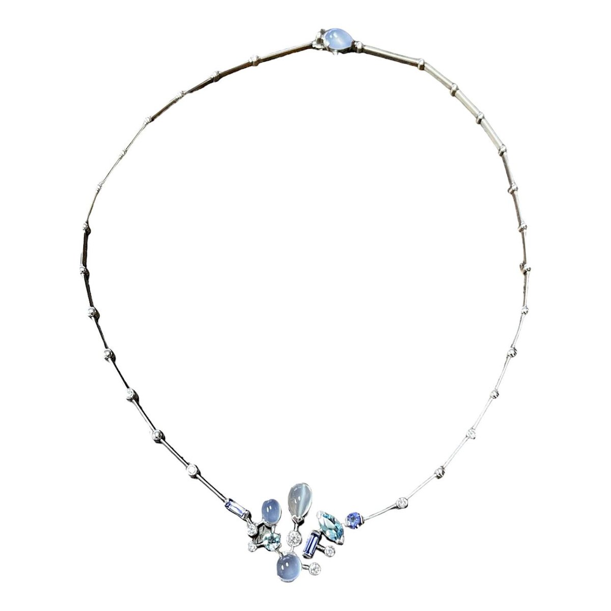 Meli Melo white gold necklace