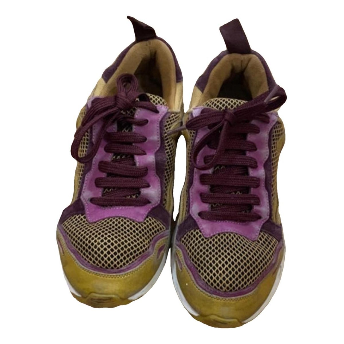 Flame leather trainers