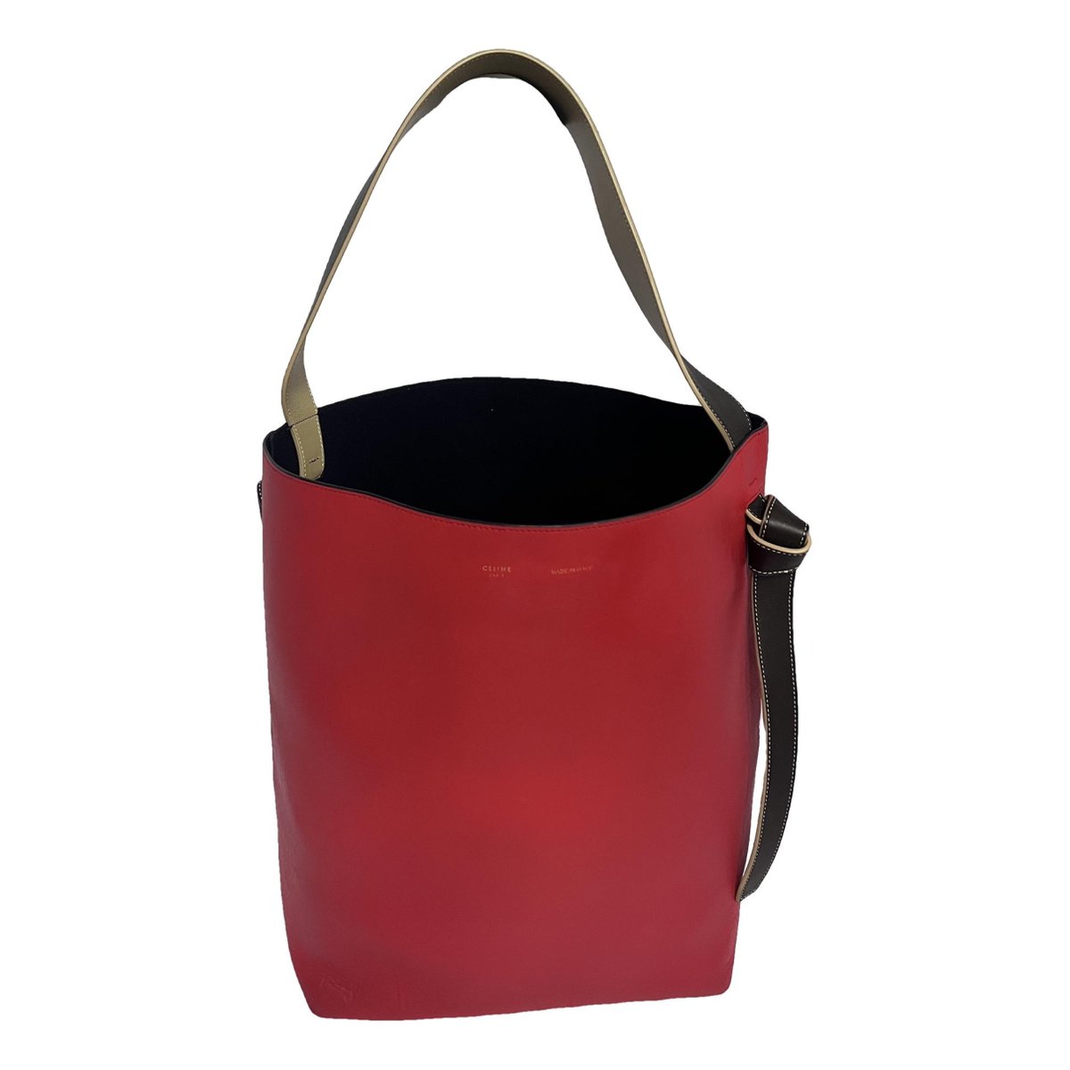 Twisted leather tote
