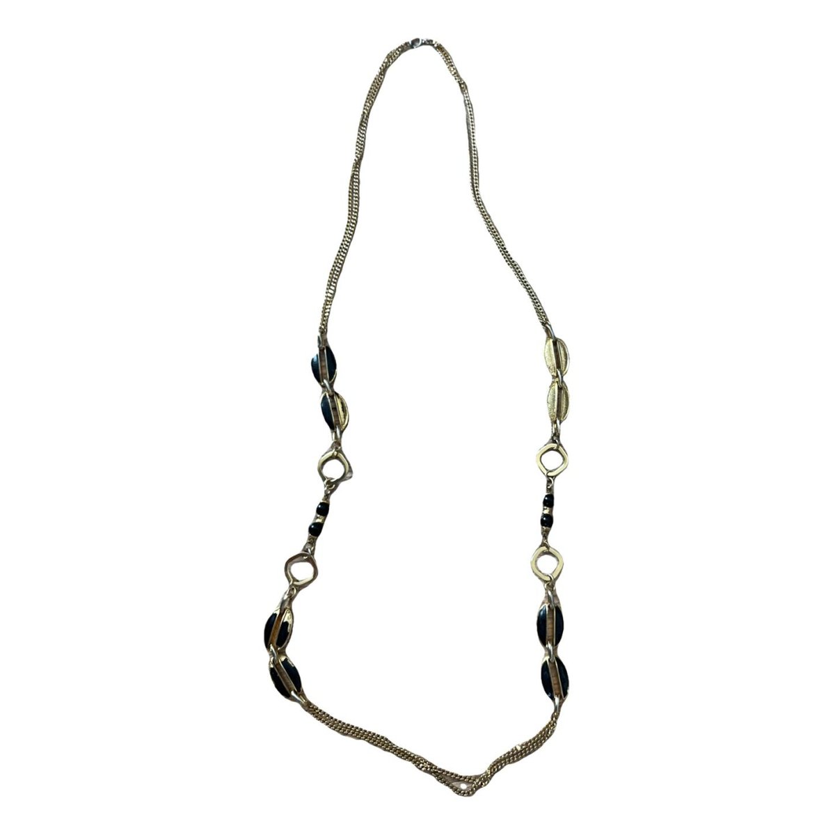 Onyx long necklace