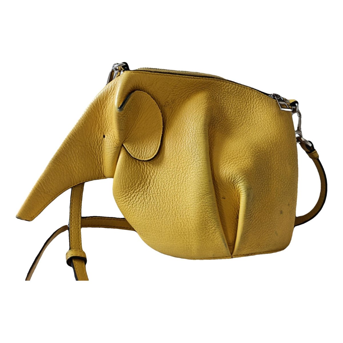 Animals leather clutch bag